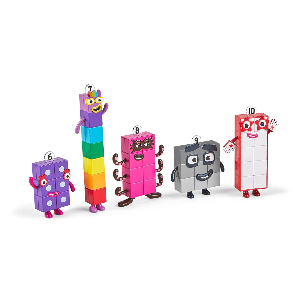 hand2mind Numberblocks Friends Six to Ten, Toy Figures Collectibles, Small Cartoon Figurines for Kids, Mini Action Figures, Character Figures, Play Figure Playsets, Imaginative Play Toys ๐ All In One Marketplace Canada