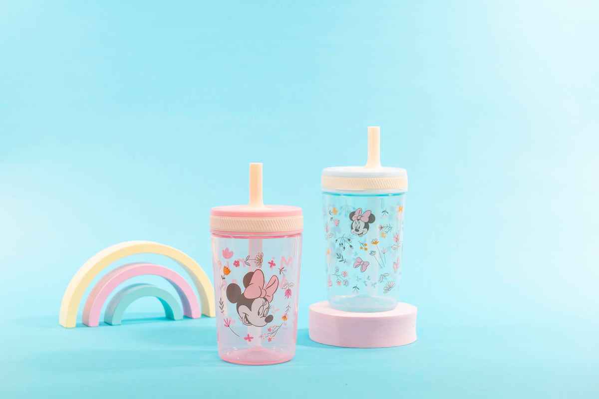 Zak Designs Disney Minnie Kelso 15oz Leak-Proof Toddler Straw Cups, 2-Pack ๐ All In One Marketplace Canada