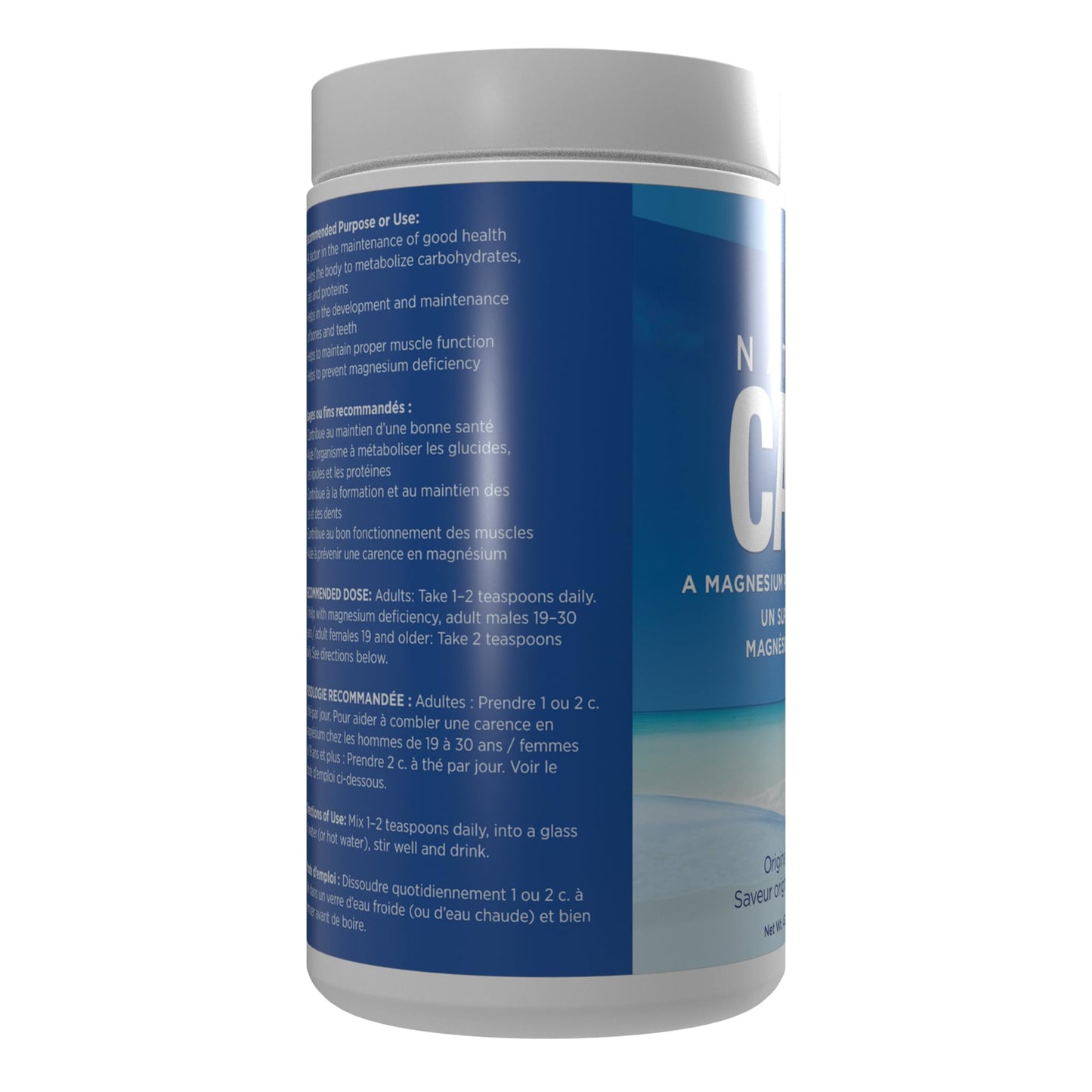 Natural Calm Magnesium Citrate Powder (Unflavoured) 452g - Quick Absorbing - Loved Magnesium Drink ๐ All In One Marketplace Canada