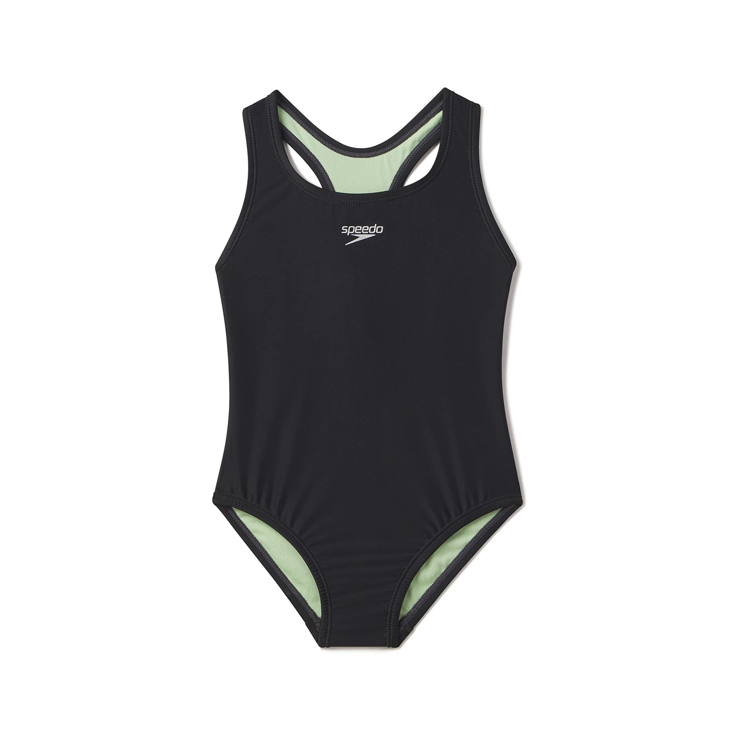 Speedo Girl's Closed Racerback One Piece Swimsuit - Anthracite, Size 10 ๐ All In One Marketplace Canada