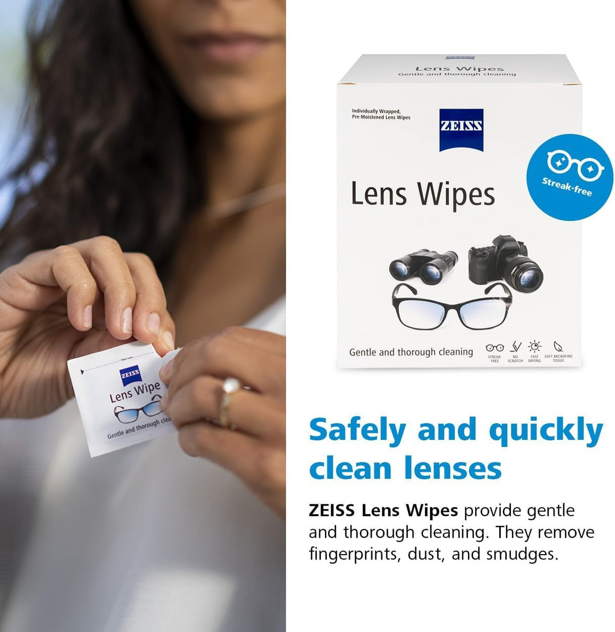 ZEISS Pre-Moistened Lens Cleaning Wipes, 200 Count ๐ All In One Marketplace Canada