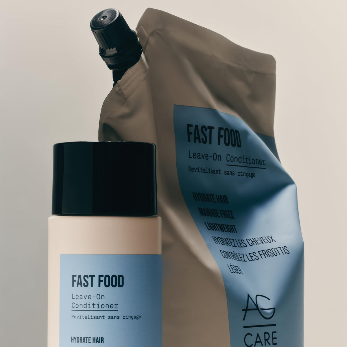 AG Care Fast Food Leave On Conditioner - Ulta-Shine and Weightless Conditioner, 8 Fl Oz ๐ All In One Marketplace Canada