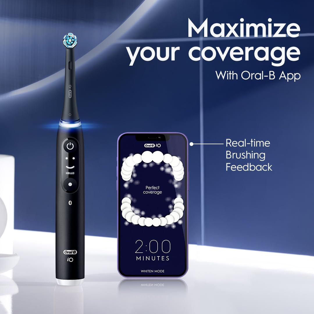 Oral-B iO4 Electric Toothbrush, for a Gentle Clean and Healthier Gums, White, Rechargeable Electric Toothbrushes, iO Series 4 with 1 Power Toothbrush, 1 Brush Head, and 1 Travel Case 🍁 All In One Marketplace Canada