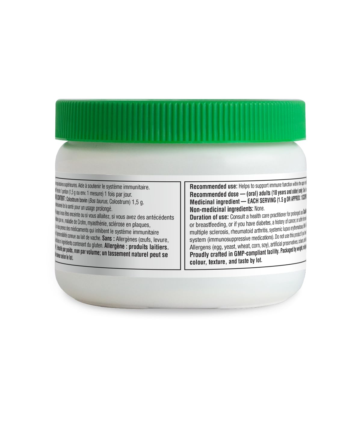 Organika Canadian-Made Colostrum (Bovine)- Immune Support, Grass-Fed- 150g ๐ All In One Marketplace Canada