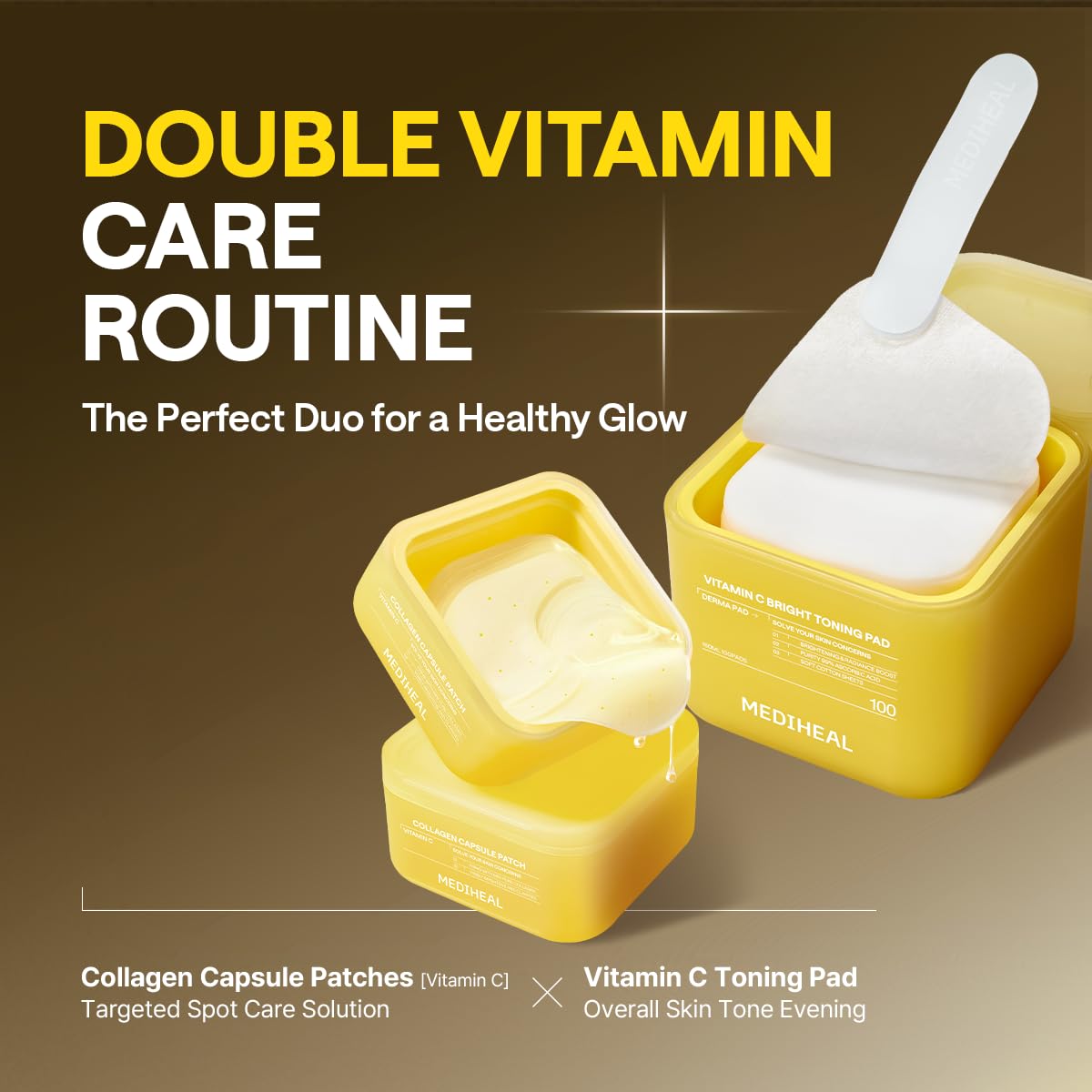 MEDIHEAL Collagen Vita Capsule Eye Patch – Korean Eye Mask for Dark Circles & Dark Spots, Vitamin C Hydrogel Under Eye Patches That Visibly Brighten, Plump & Even Skin Tone, 60 Count 🍁 All In One Marketplace Canada