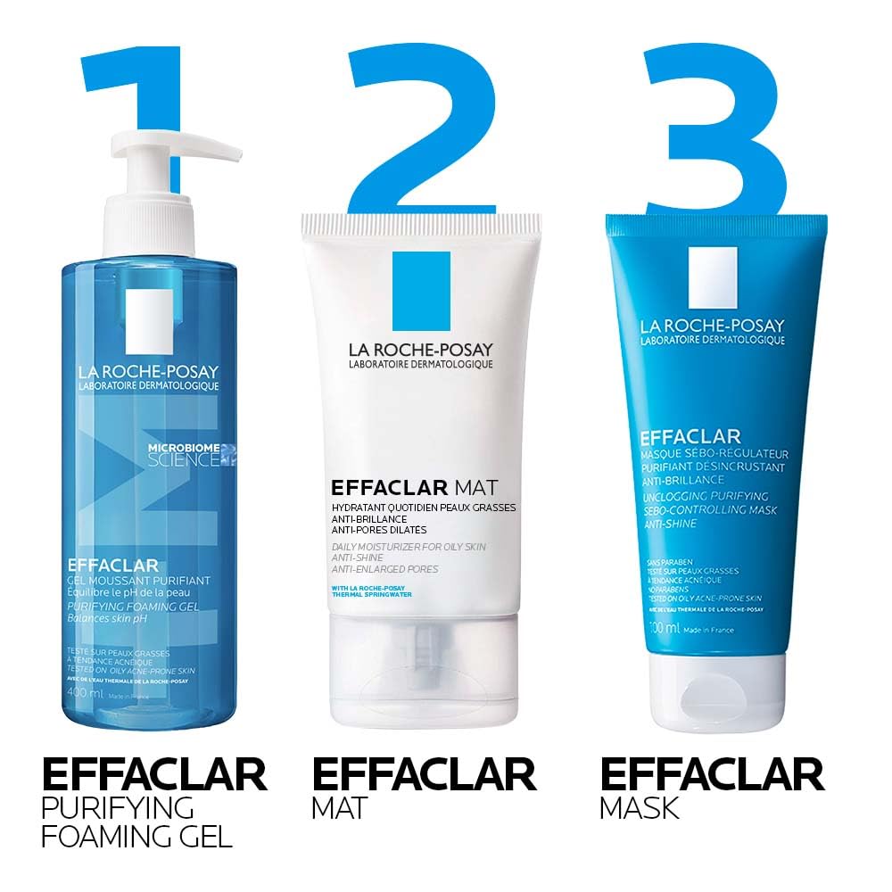 La Roche Posay Face Moisturizer for Oily, Acne-Prone Skin, Effaclar Mat Daily Face Cream, Anti-Shine & Pore Minimizer, Oil-Free, Recommended by Dermatologists, Travel Size, 40ml ๐ All In One Marketplace Canada