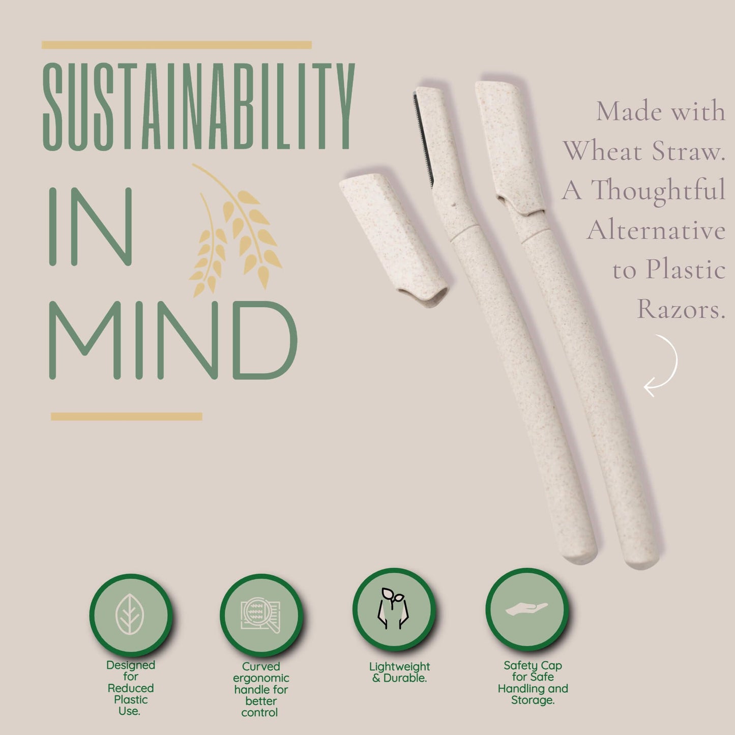 Jasclair Dermaplaning Razor for Women | Exfoliating Facial Razor for Peach Fuzz Removal & Smooth Skin | Precision Blade for Eyebrows & Face | Gentle At-Home Exfoliation Tool | Foldable, Reusable ๐ All In One Marketplace Canada