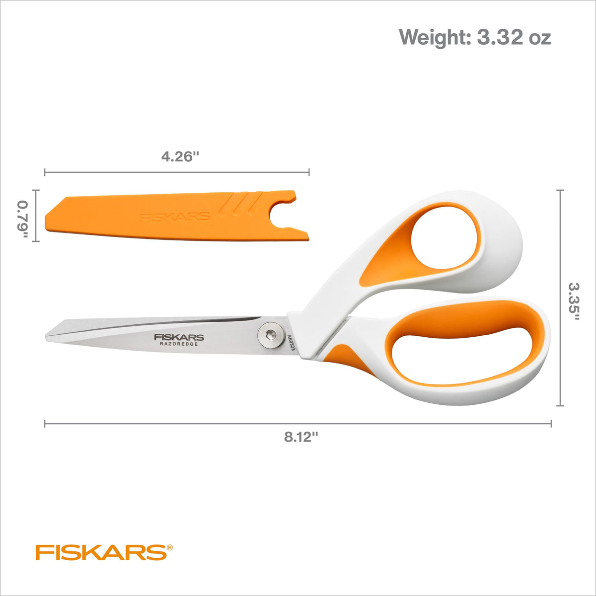 Fiskars RazorEdge Fabric Scissors - 8" Heavy Duty Fabric Shears with SoftGrip Ergonomic Handle, Premier Grade Stainless Steel Blades ๐ All In One Marketplace Canada
