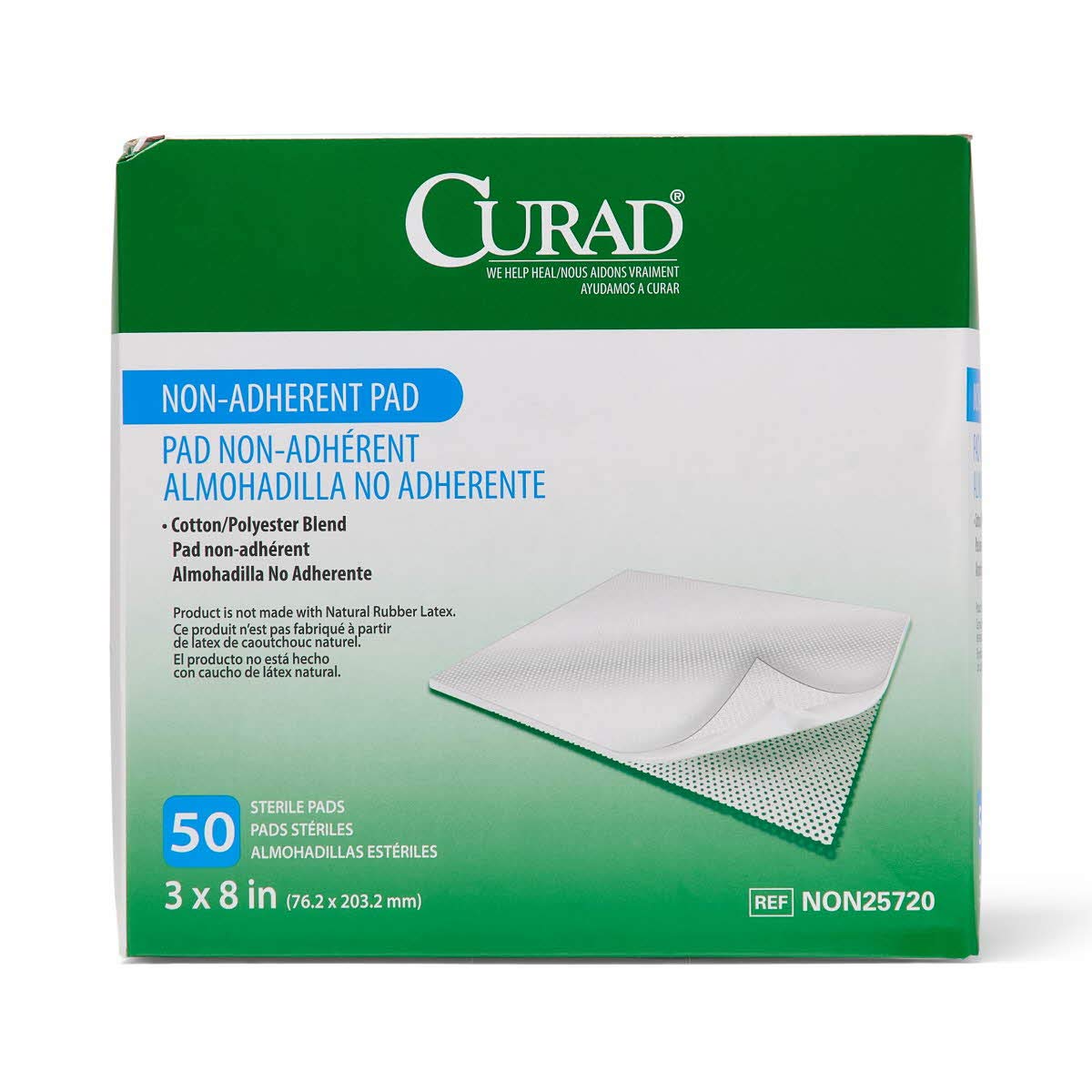 CURAD Sterile Non-Adherent Pad, 3x8 (Pack of 50) ๐ All In One Marketplace Canada