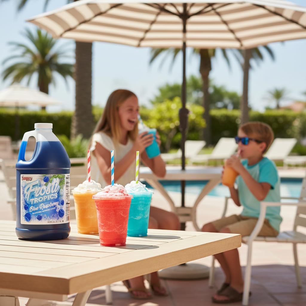 Snappy Frosti Tropics Cherry Limeade Slushy Mix, Slushie Syrups for Machine, Granita Slushy Syrup, Slushie Mix For Frozen Drink Blender, 1/2 Gallon ๐ All In One Marketplace Canada
