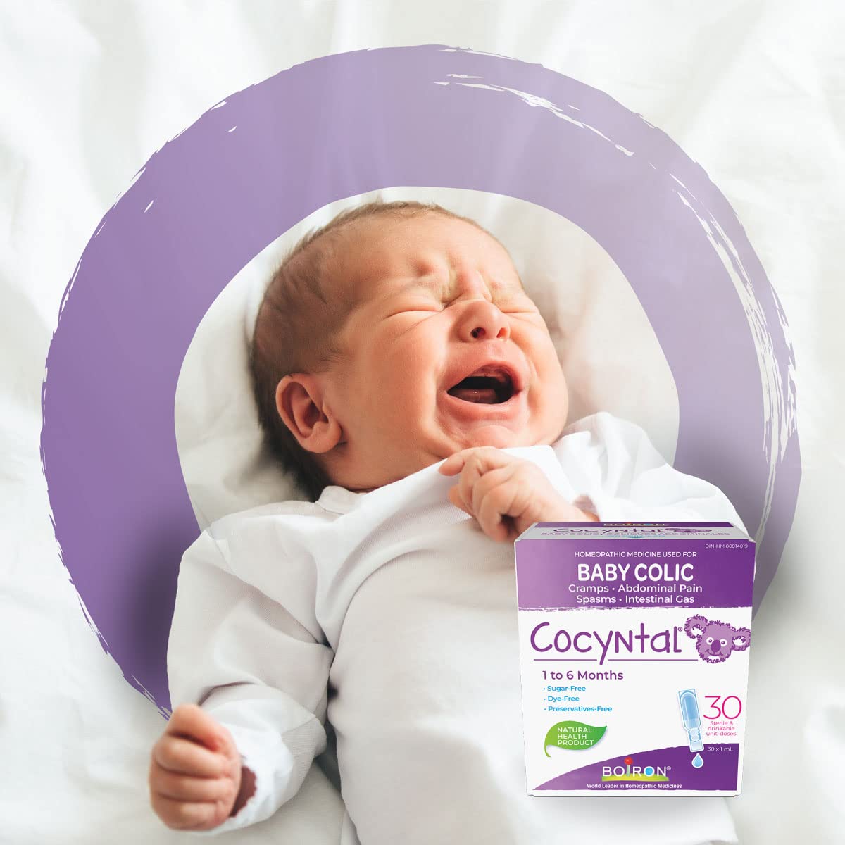 Boiron Cocyntal 60 drinkable unit-doses (Twin Pack) used for infant colic: abdominal pain, cramps, spasms and intestinal gas. Age: 1 to 6 months. Day and Night use. ๐ All In One Marketplace Canada