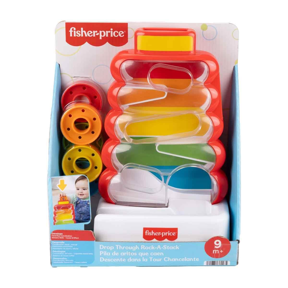 Fisher-Price Baby & Toddler Toy Drop Through Rock-a-Stack, Coin Drop Activity for Developmental Play Infants Ages 9+ Months ๐ All In One Marketplace Canada