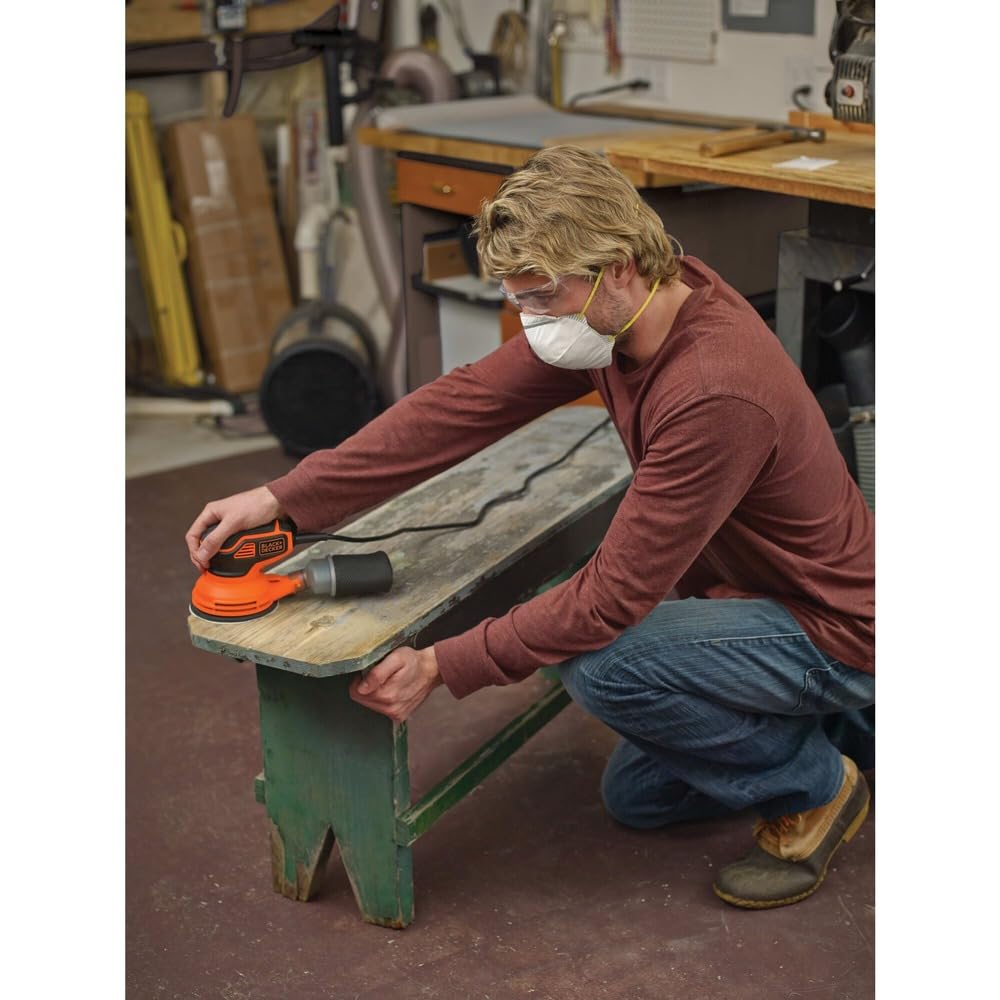 BLACK+DECKER 2.4 Amp 5 in. Electric Random Orbit Sander (BDERO600) ๐ All In One Marketplace Canada