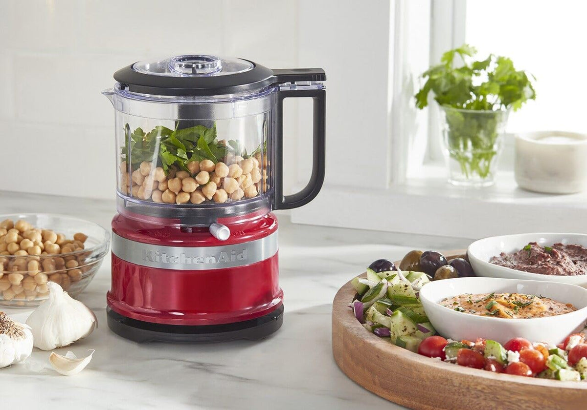 KitchenAid KFC3516ER 3.5 Cup Mini Food Processor, Empire Red π All In One Marketplace Canada