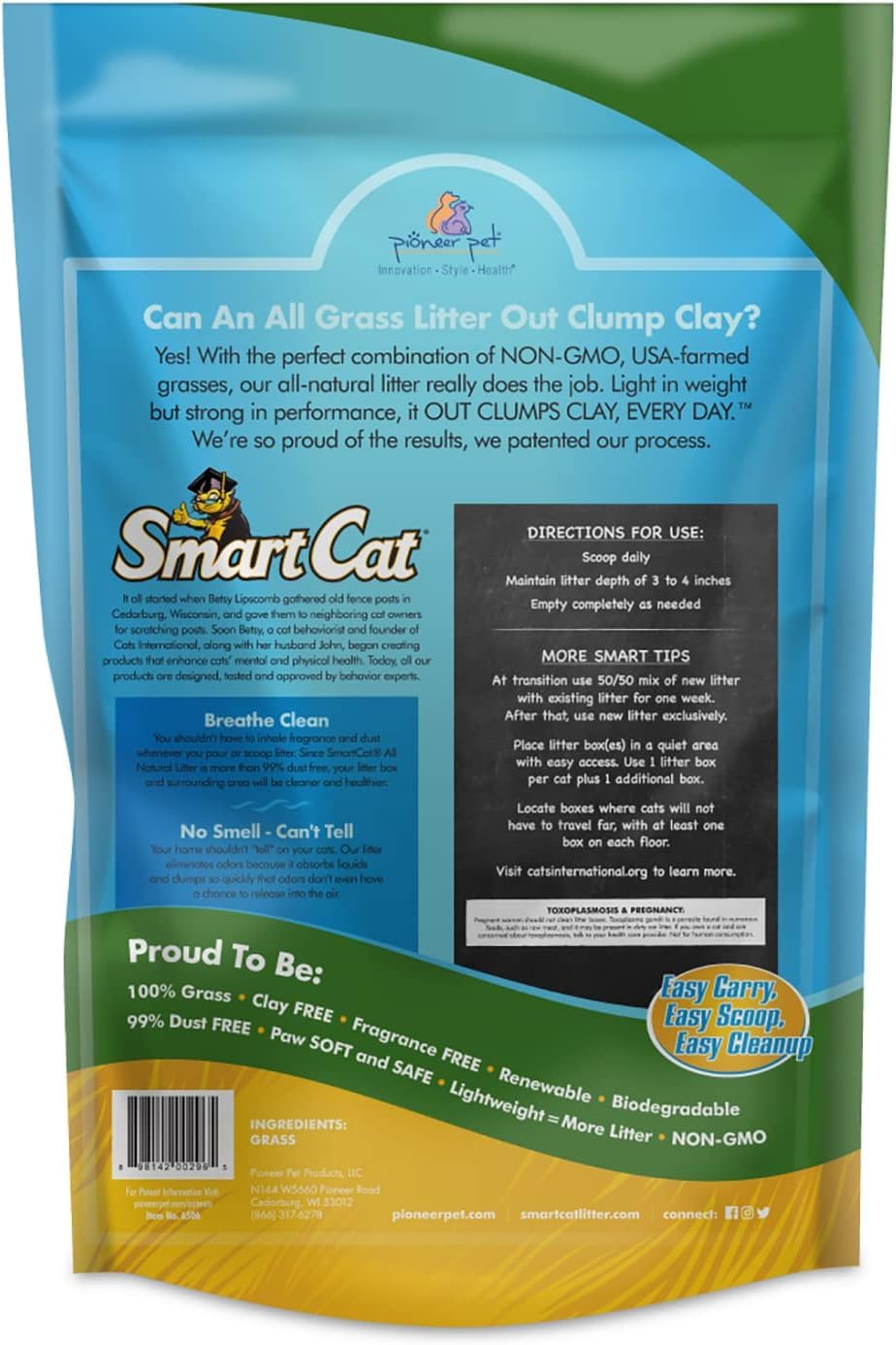 SmartCat 6505 All Natural Clumping Litter 10 Lbs ๐ All In One Marketplace Canada