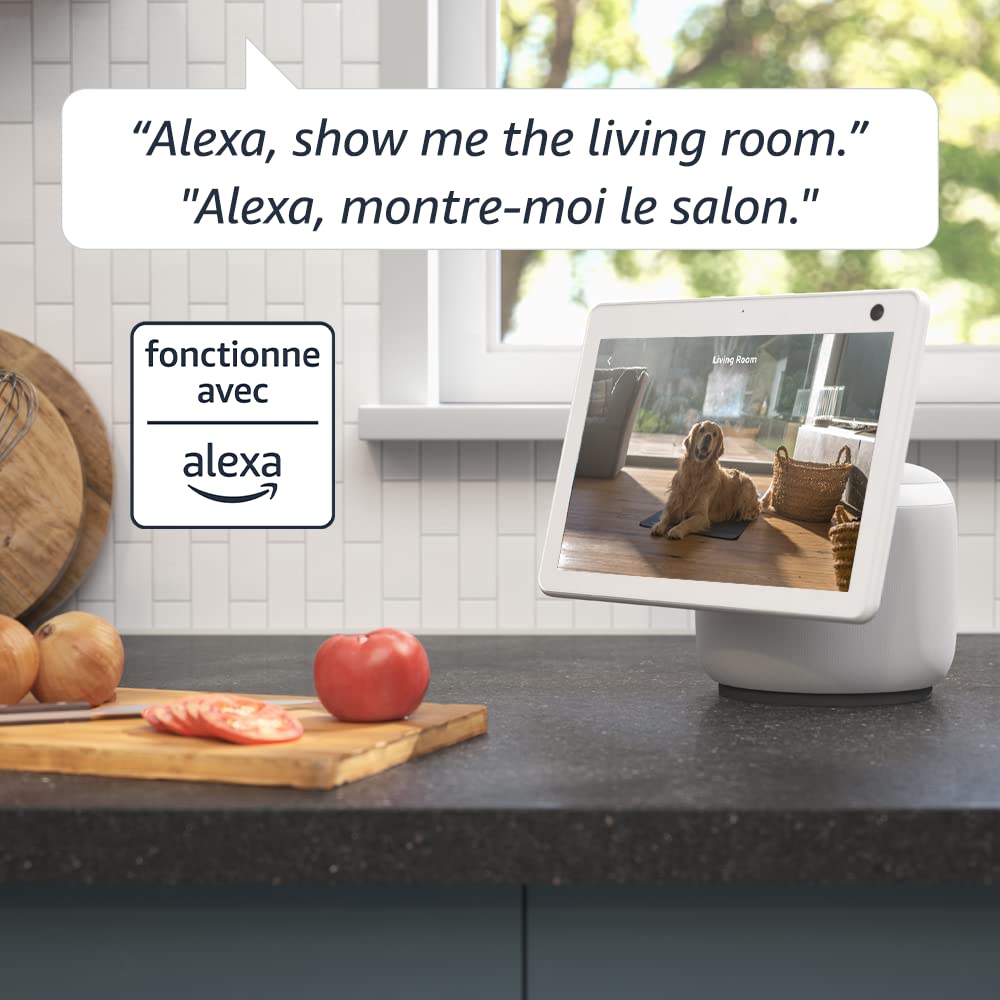 Blink Mini Pan-Tilt Camera (newest model), Rotating indoor plug-in smart security camera, two-way audio, HD video, motion detection, Works with Alexa (White) ๐ All In One Marketplace Canada