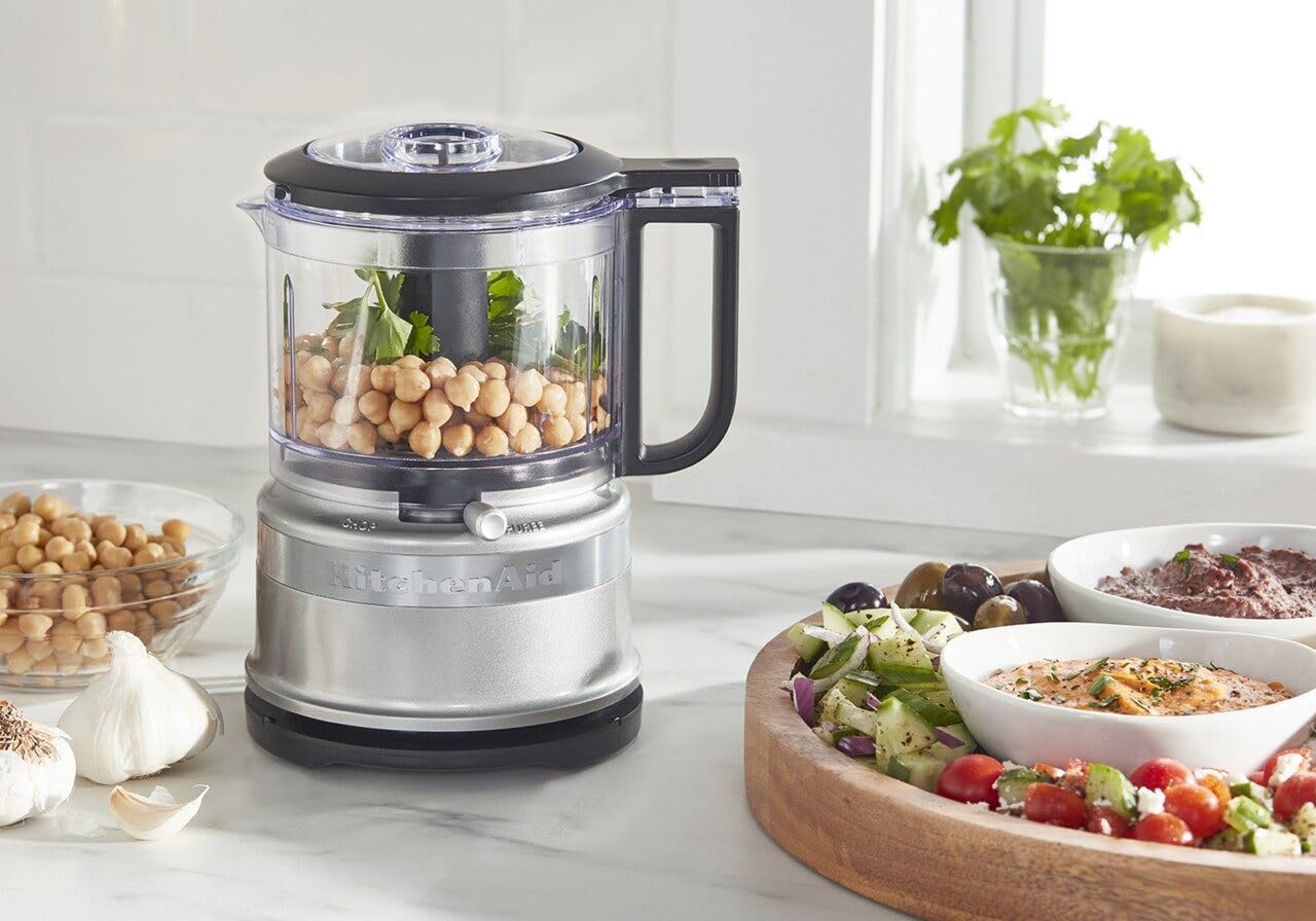KitchenAid KFC3516CU 3.5 Cup Food Chopper, Contour Silver π All In One Marketplace Canada