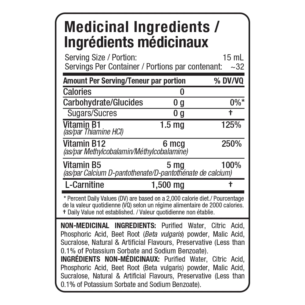 ALLMAX Nutrition Liquid L-Carnitine 1500 Miligrams, Fruit Punch, 16 oz (473 ml) ๐ All In One Marketplace Canada