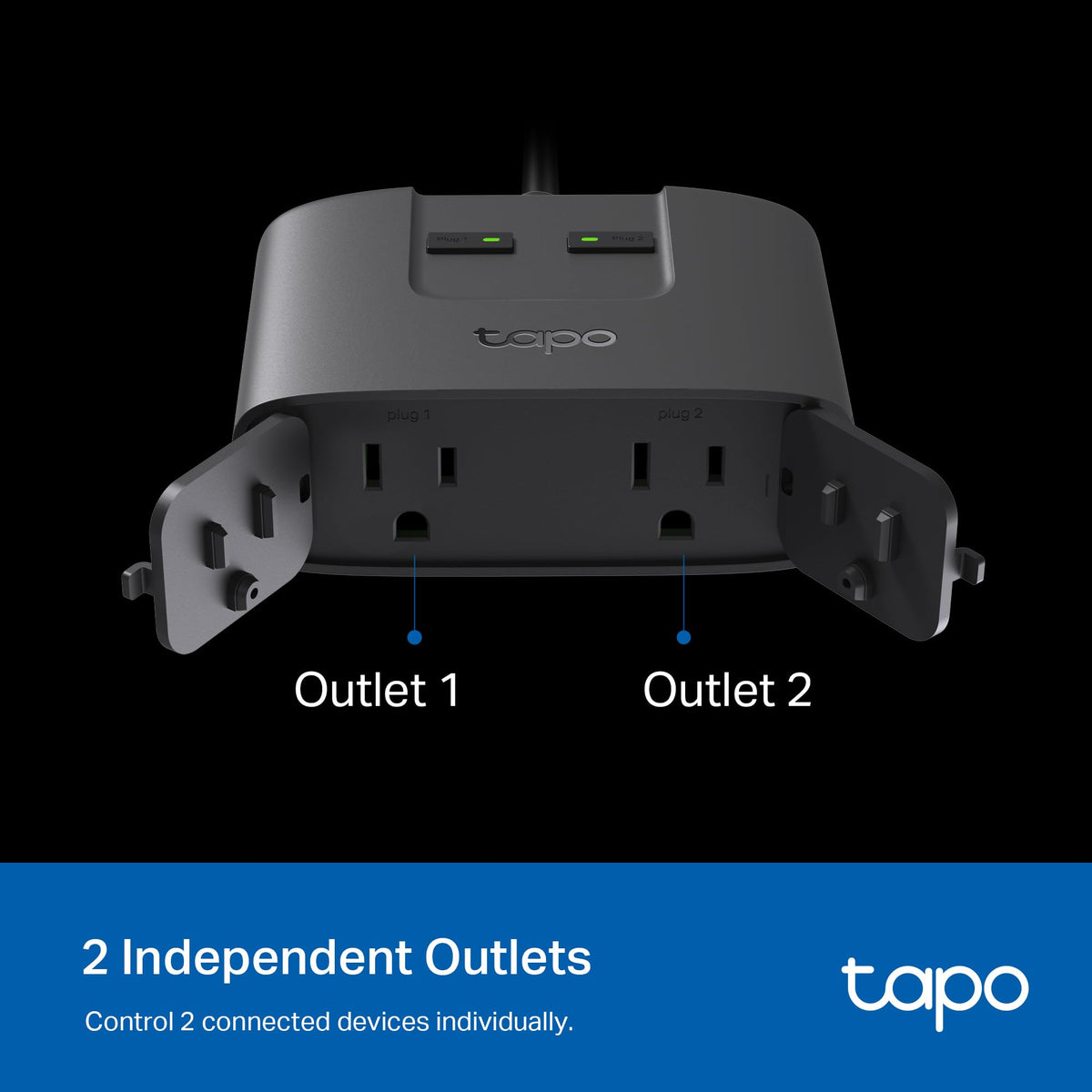 TP-Link Tapo Matter Outdoor Smart Plug, 2 Individual outlets, IP65 Weather Resistance, Works with Apple Home, Alexa, Google Home, Long Wi-Fi Range, 2.4G Wi-Fi Only, ETL Certified (Tapo P400M) ๐ All In One Marketplace Canada