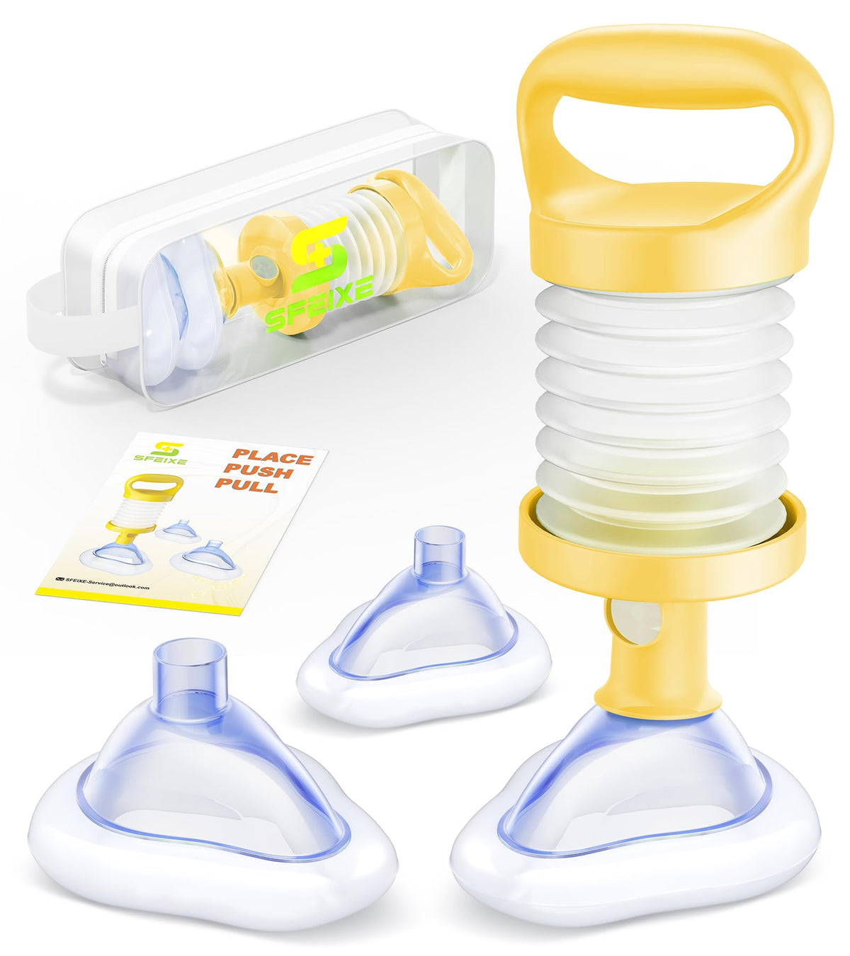 SFEIXE Choking Rescue Device, Portable Suction Rescue Device First Aid Kit for Kids and Adults, Portable Airway Suction Device | Anti Choking Device for Children and Adults Home Kit ๐ All In One Marketplace Canada