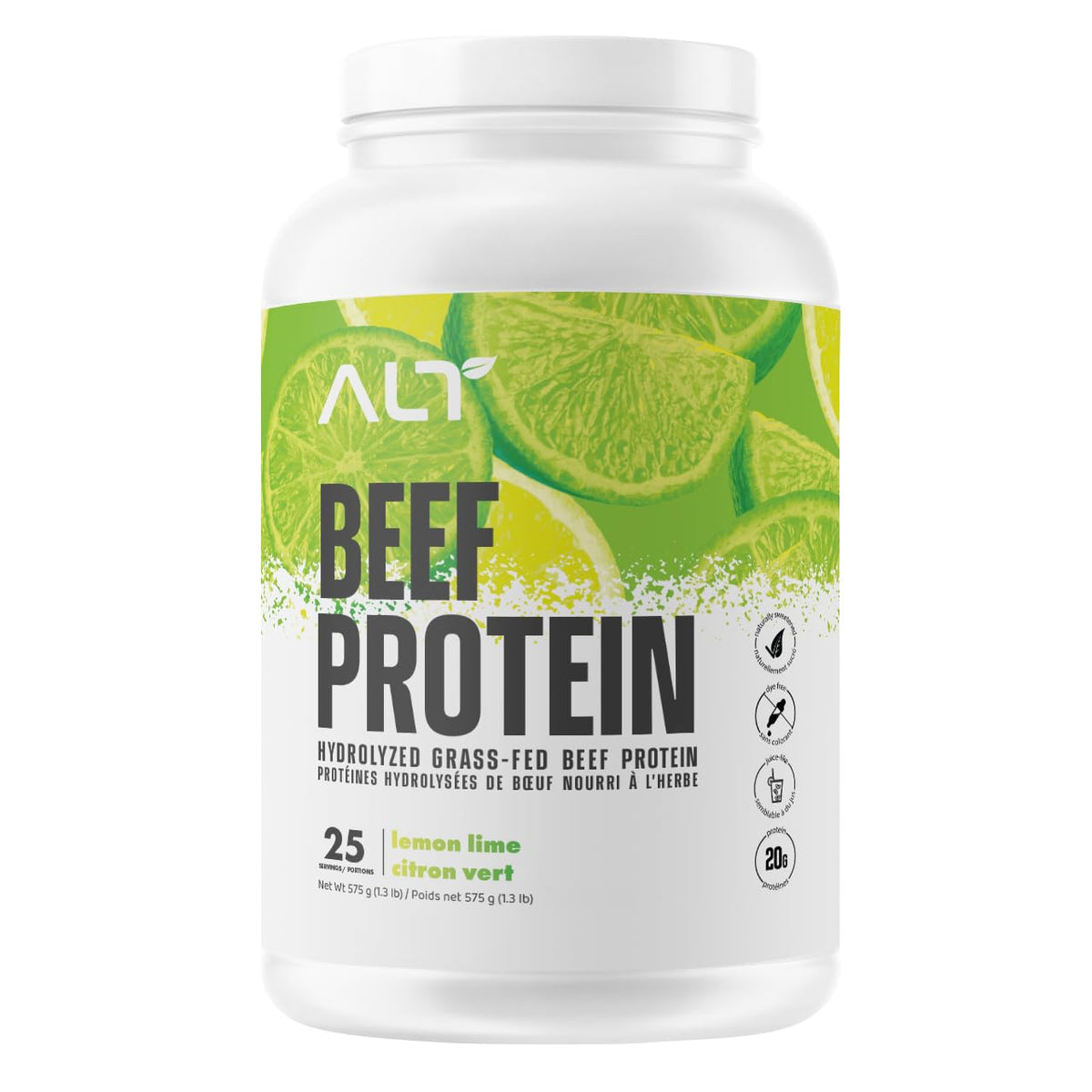ALT Nutrition Grass-Fed Beef Protein Isolate, Lemon Lime, 25 Servings ๐ All In One Marketplace Canada