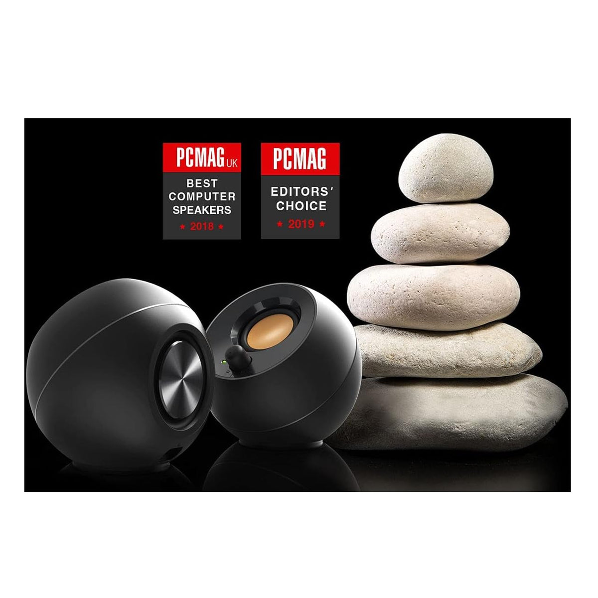 Creative Pebble 2.0 USB-Powered Desktop Speakers with Far-Field Drivers and Passive Radiators for PCs and Laptops (Black) ๐ All In One Marketplace Canada