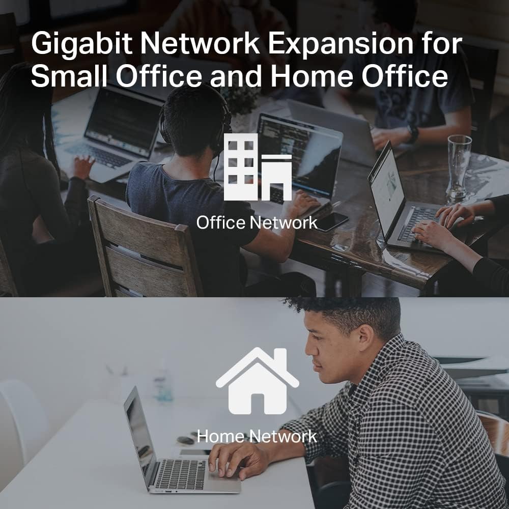 TP-Link TL-SG108 | 8 Port Gigabit Unmanaged Ethernet Network Switch, Ethernet Splitter | Plug & Play | Fanless Metal Design | Shielded Ports | Traffic Optimization | Limited Lifetime Protection ๐ All In One Marketplace Canada