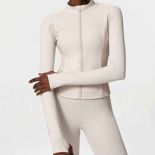 Women’s Nylon Sports Jacket – Autumn & Winter Workout Activewear