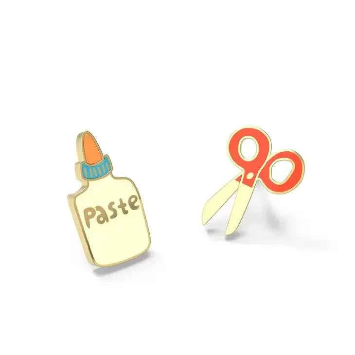 Yellow Owl Workshop - Paste and Scissors Earrings