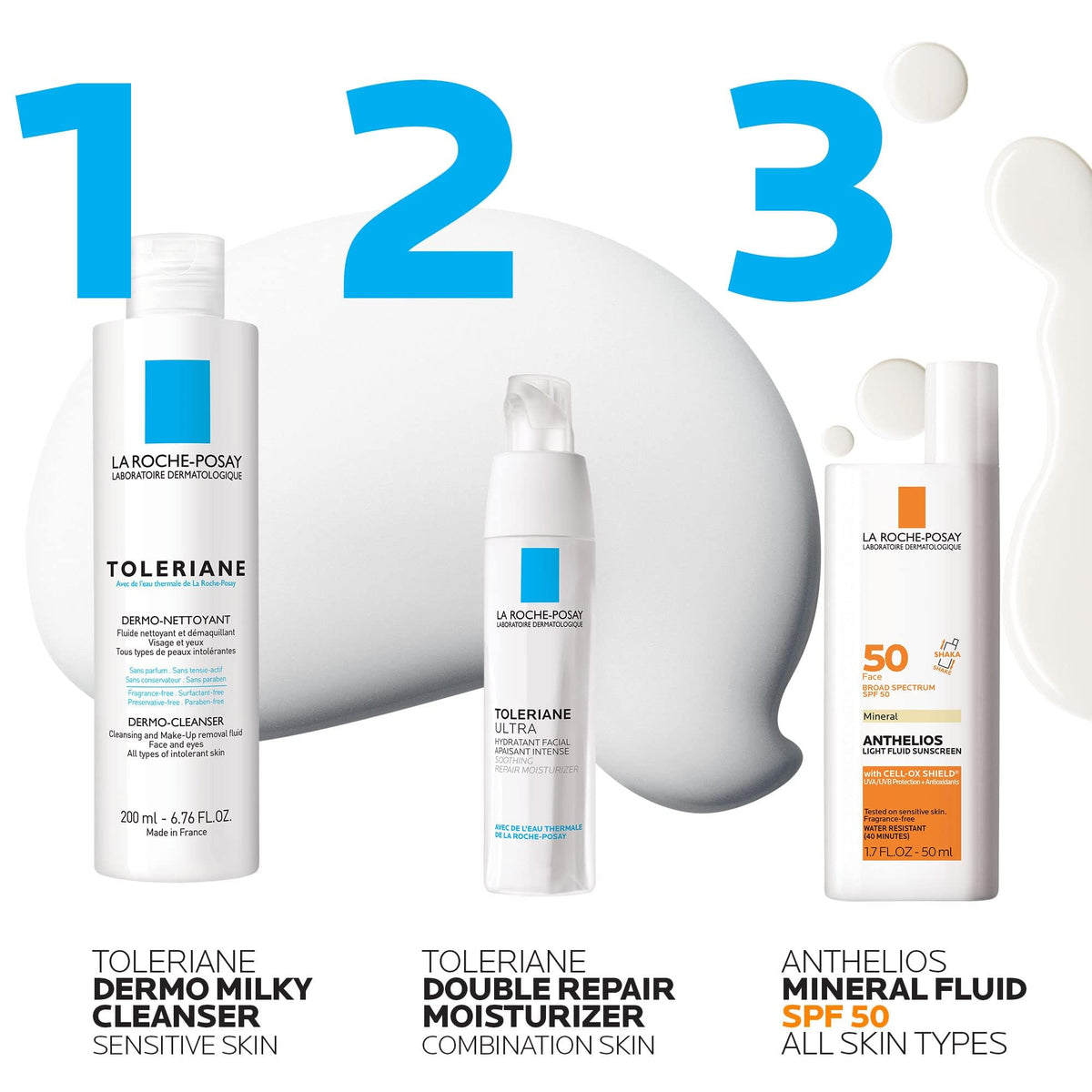 La Roche Posay Face Wash for Sensitive Skin, Toleriane Dermo-Cleanser with Glycerin to Calm Skin, Gently Cleanses & Removes Makeup, Fragrance-Free & Dermatologist Recommended, 200mL ๐ All In One Marketplace Canada