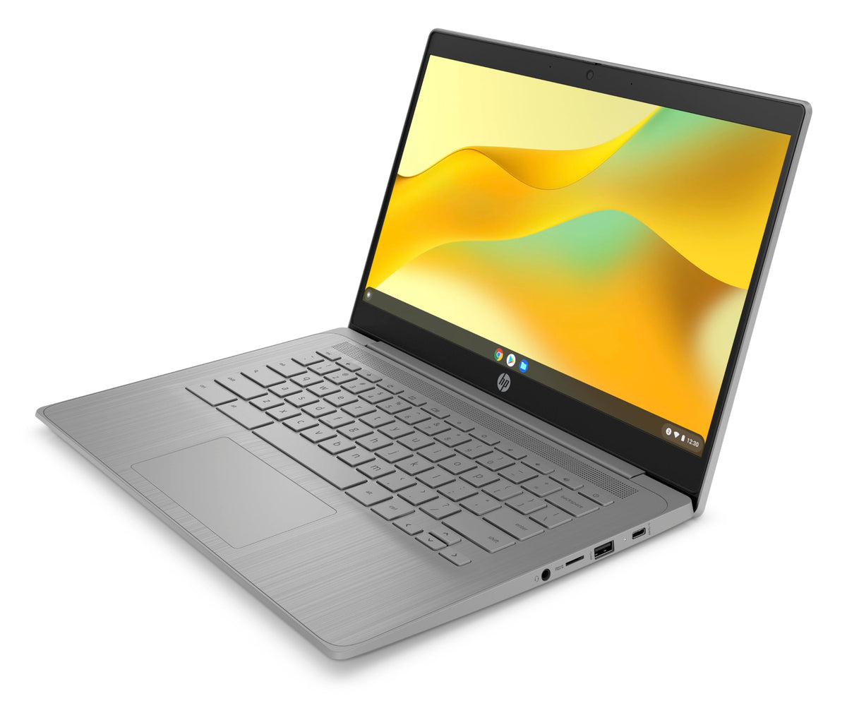 HP Chromebook 14 inch, Intel Celeron N4500, 4GB LPDDR4x, 64GB eMMC, Intel UHD Graphics, HD (1366 x 768), True Vision 720p HD Camera, Fast Charge, ChromeOS, Modern Grey (14a-ne1006ca) π All In One Marketplace Canada