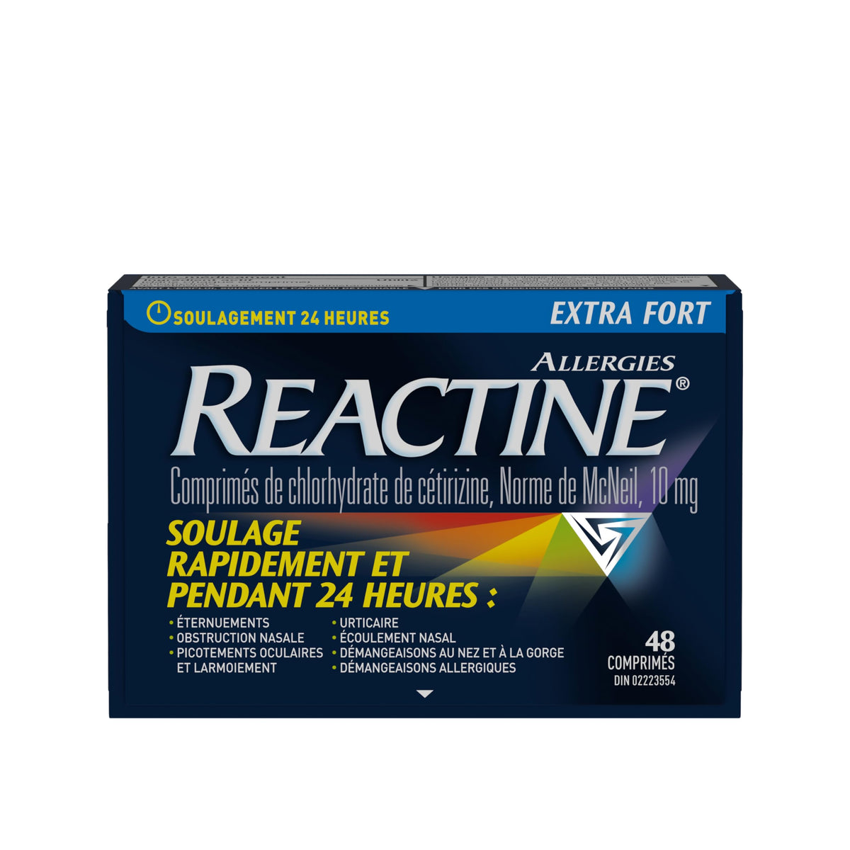 Reactine Extra Strength Antihistamine Tablets - 10mg Cetirizine Hydrochloride - 24 Hour Allergy Relief Medicine - 48 Count MADE IN CANADA ๐ All In One Marketplace Canada