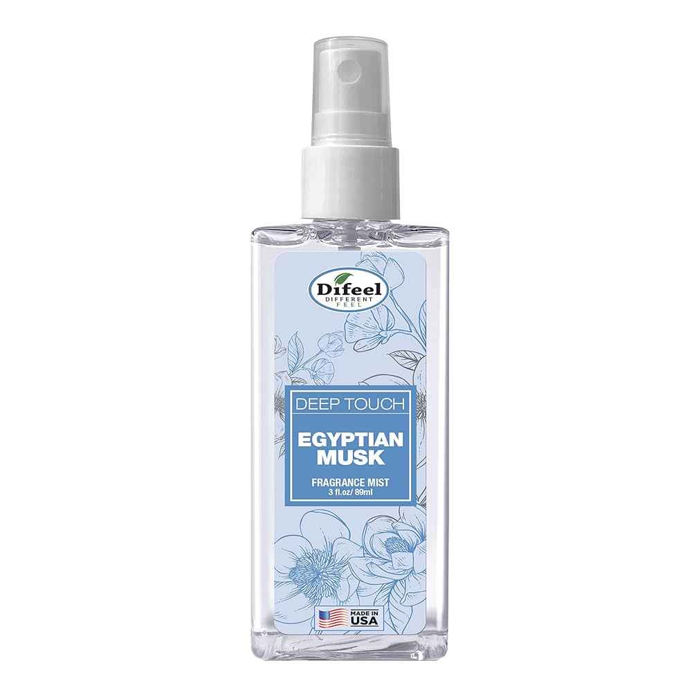 Difeel Deep Touch Fragrance Mist Smells Egyptian Musk 3 oz