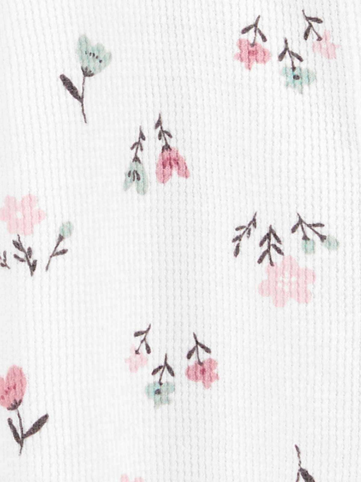 Simple Joys by Carter's Girls' Baby 2-Pack 2-Way Zip Thermal Footed Sleep and Play, Ivory, Floral/Elephants, 3-6 Months π All In One Marketplace Canada