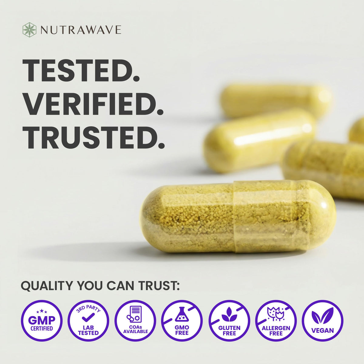 Nutrawave Pure Berberine Maximum Potency, 1000mg per Serving(Each Capsule 500mg), Supports Blood Sugar Levels, Healthy Lipid(Fat) & Glucose Metabolism, Non-GMO, Vegan, Gluten Free, 90 Capsules, 1 Pack ๐ All In One Marketplace Canada