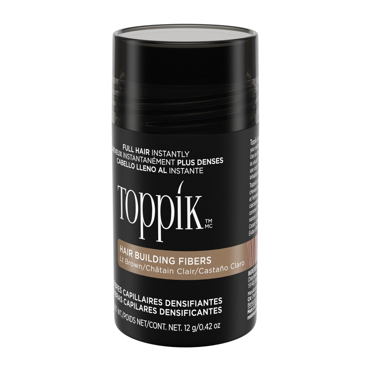 TOPPIK Hair Building Fibers,12 g, Fill In Fine or Thinning Hair, Instantly Thicker Looking, Multiple Shades for Men & Women ๐ All In One Marketplace Canada