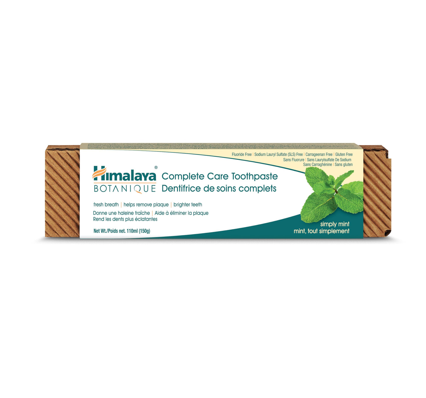 Himalaya Botanique Complete Care Toothpaste, for Brighter Teeth and Fresh Breath, Natural, Fluoride-Free, SLS-Free, Carrageenan-Free & Gluten-Free, Vegan, 150 g (5.29 oz), Variety 4 Pack 🍁 All In One Marketplace Canada
