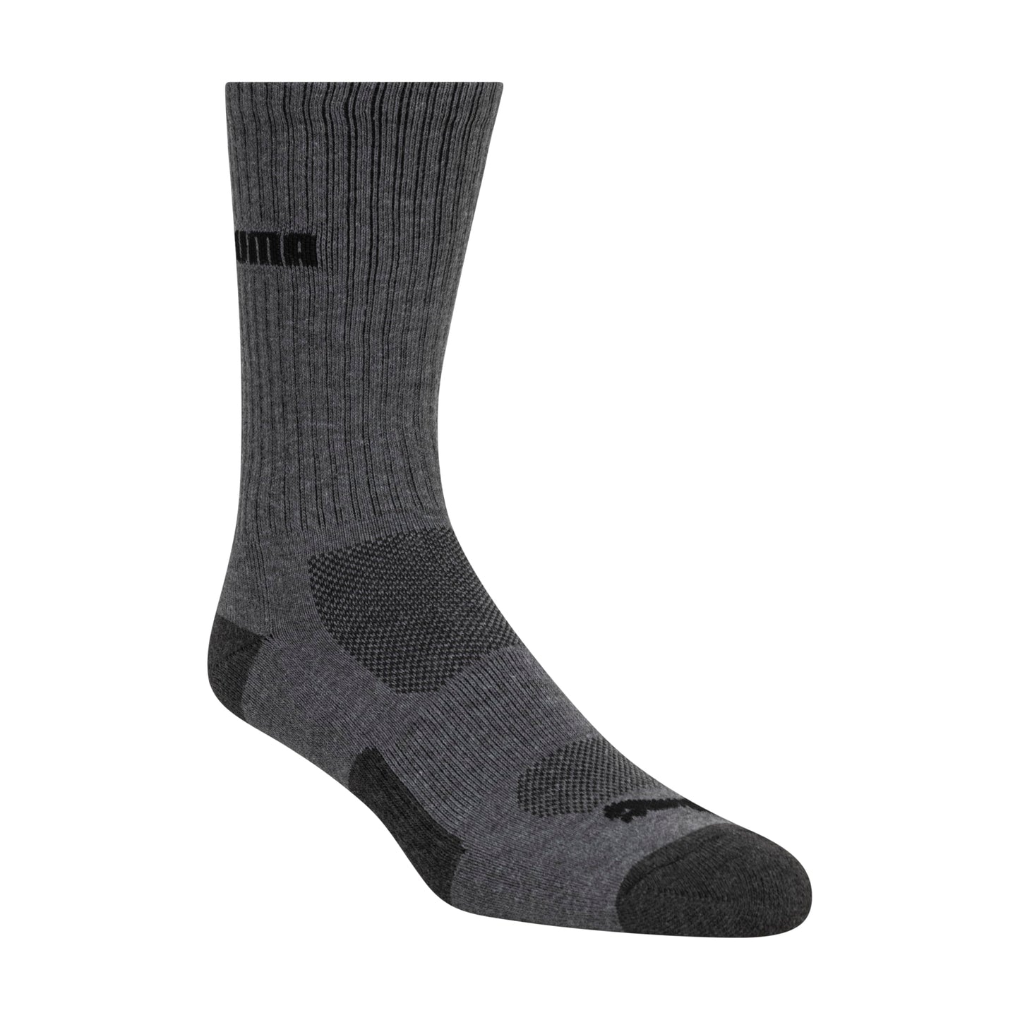 PUMA mens 6 Pack Crew Socks, Dark Gray, 13-Oct US ๐ All In One Marketplace Canada