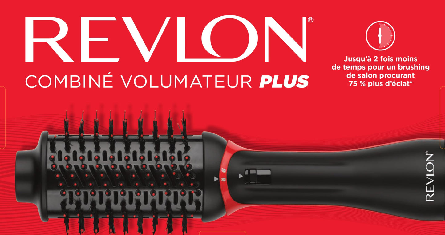 Revlon RVDR5298F One-Step Volumizer PLUS, Tourmaline Ionic Technology, Ionic Hair Dryer, Hot Air Brush, Less Frizz, 4 Heat/Speed Settings, Travel Friendly, Black š All In One Marketplace Canada