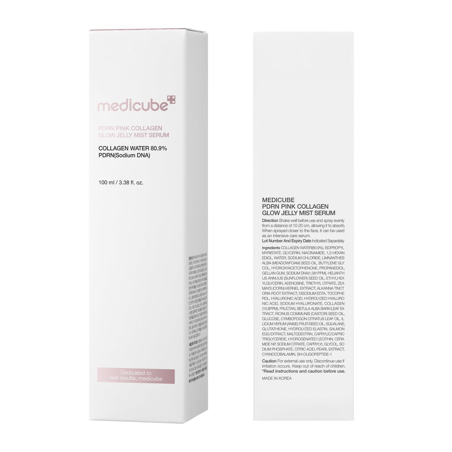medicube Pink PDRN Collagen Glow Jelly Mist Serum | Dual-Texture Mist Serum with Niacinamide, Glutathione, Ceramide & Hyaluronic Acid | Lightweight for Deep Hydration, Radiance & Plump-Looking Skin ๐ All In One Marketplace Canada