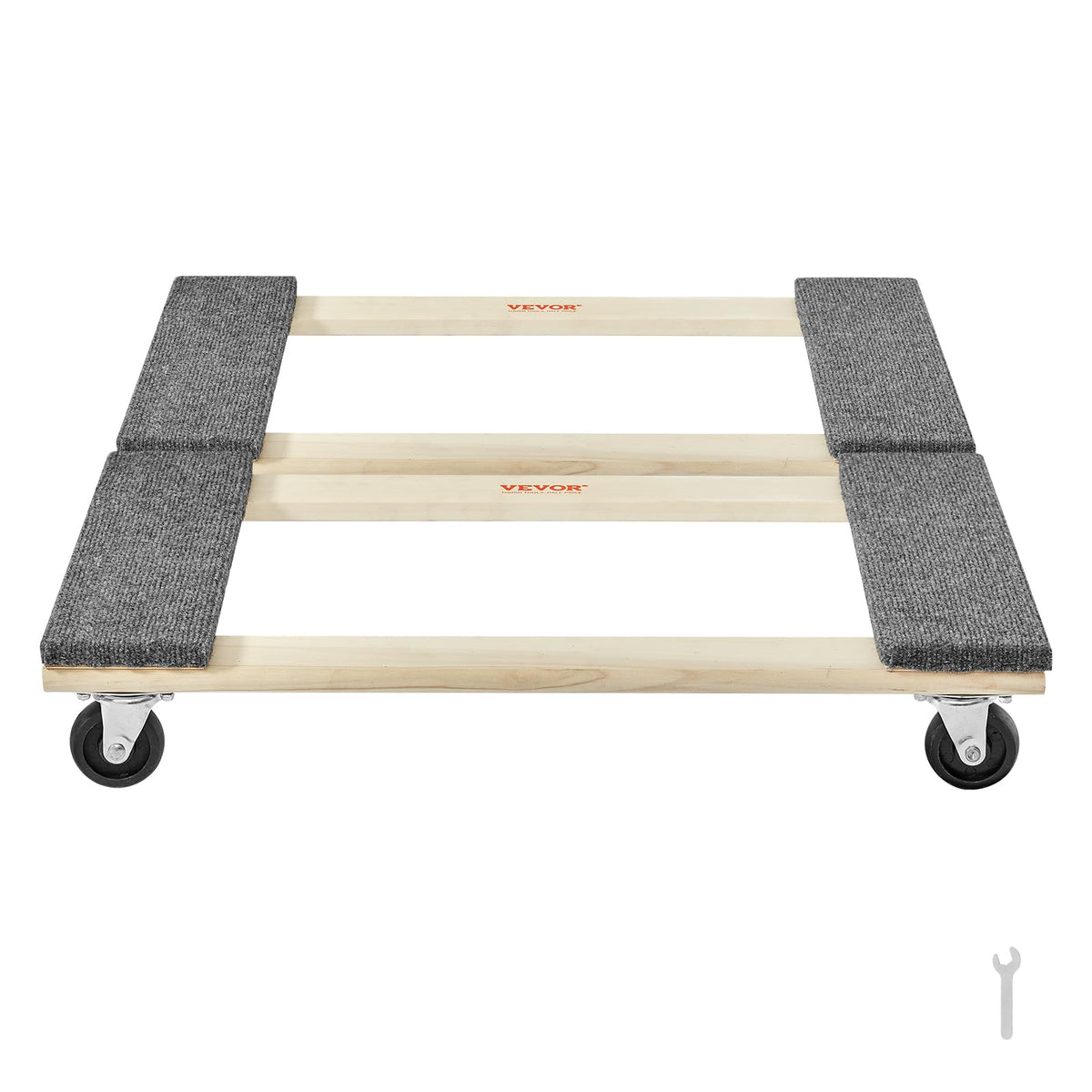 VEVOR Furniture Dolly, 1000 lbs Each Load Capacity, 2 Packs, 18" x 30", 8 x 3" PP Swivel Casters, Heavy Duty Hardwood Furniture Moving Dolly, Mover's Dolly, Moving Cart with Wheels for Heavy Furniture ๐ All In One Marketplace Canada