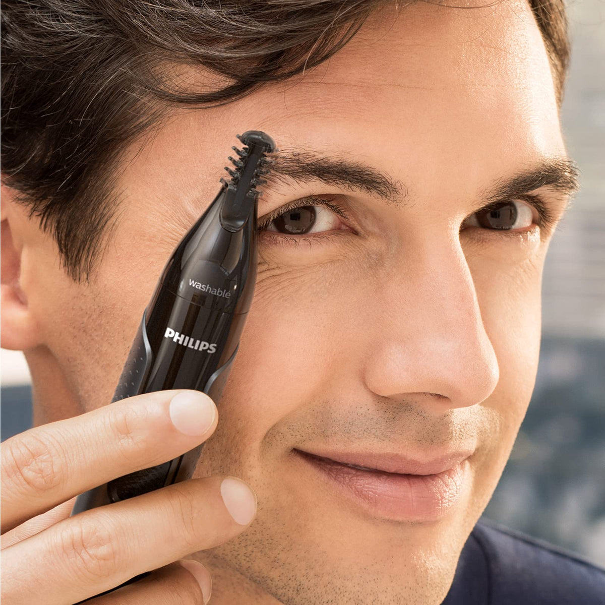 Philips Nose Trimmer Series 3000, Nose, Ear & Eyebrow Trimmer with Protective Guard System & Travel Pouch, NT3650/26 ๐ All In One Marketplace Canada