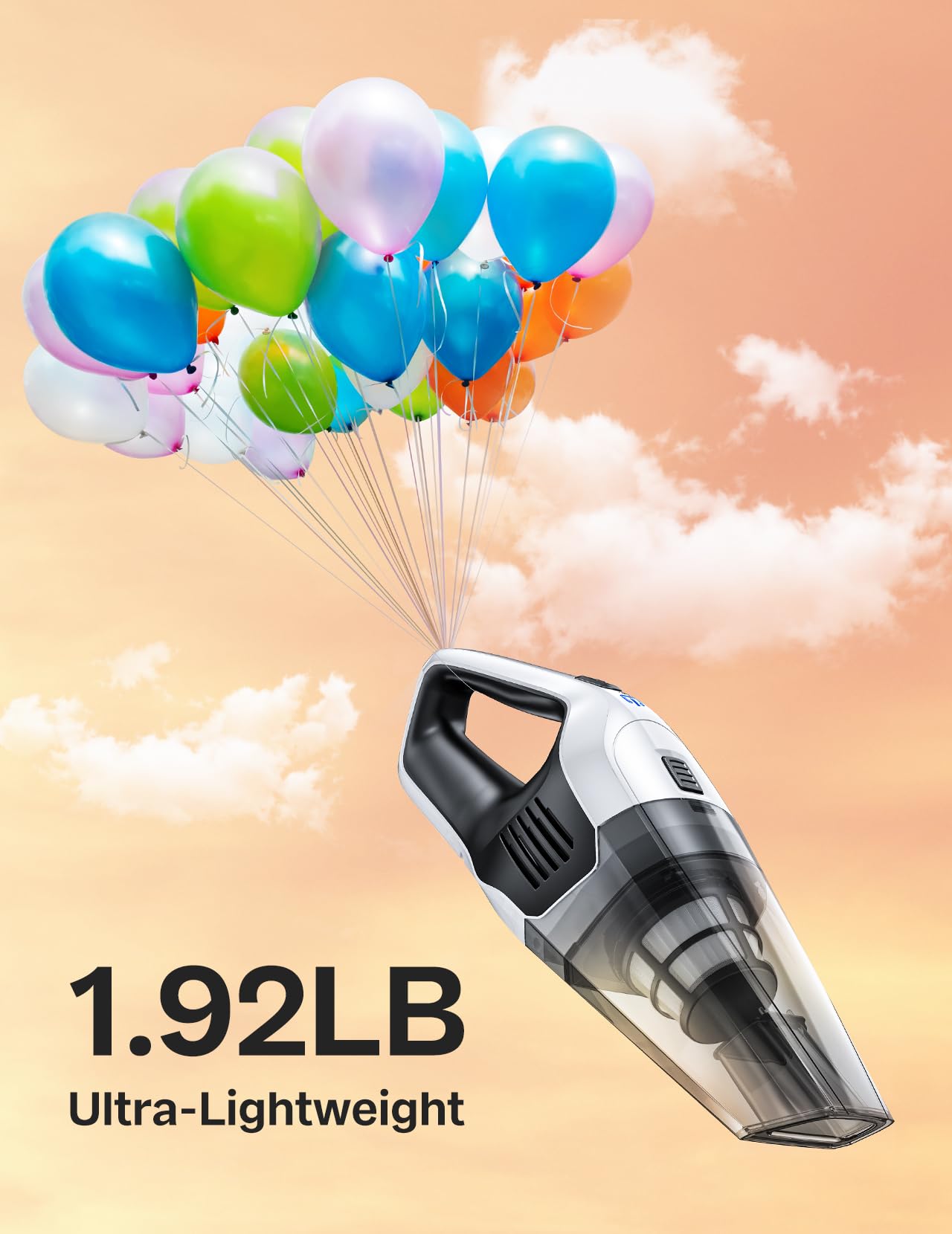 Handheld Vacuum Cleaner, Powerful Suction Portable Lightweight Hand Held Vacuum Cordless with 25-30Mins Long Runtime Rechargeable Battery Quick Charge for Home, Car, Carpet Stairs, Pet Hair Cleaning ๐ All In One Marketplace Canada
