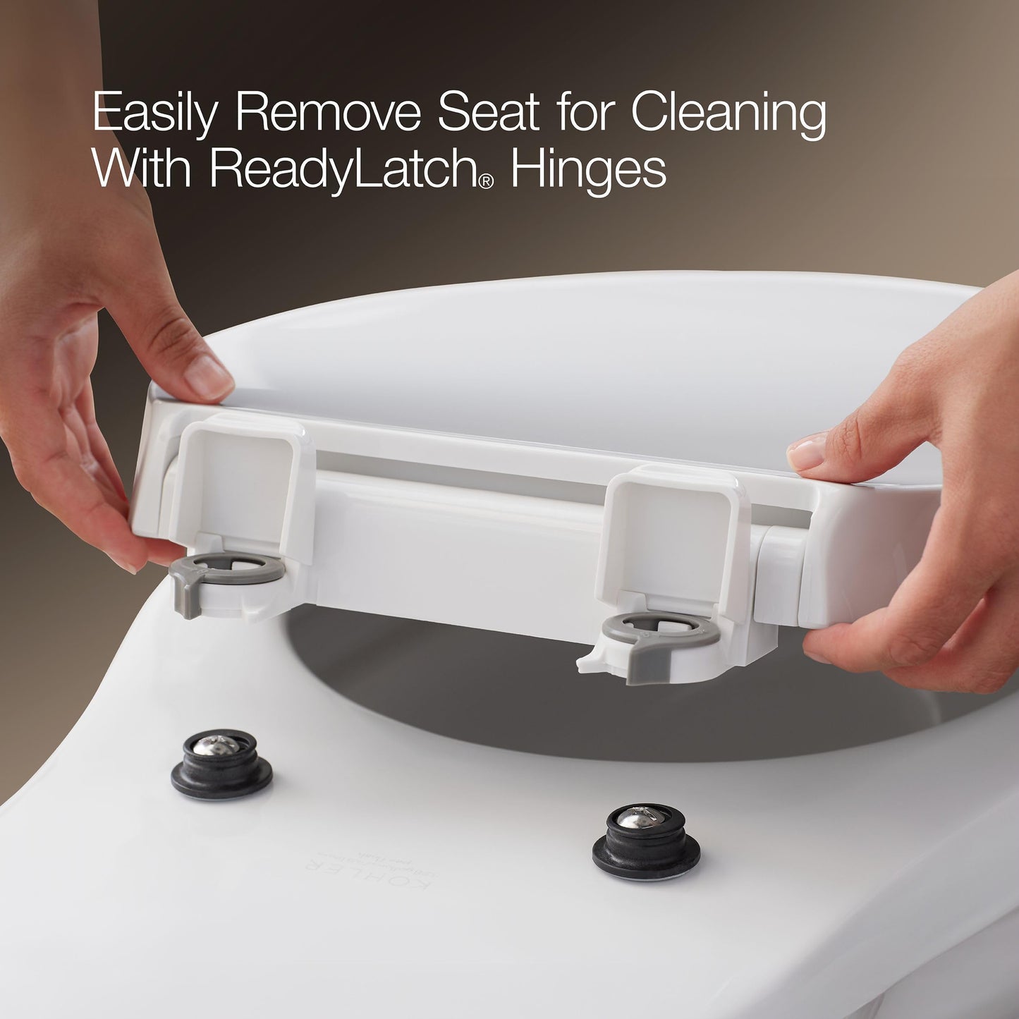 Kohler 4636-RL-0 Cachet ReadyLatch Quiet Close Elongated Toilet Seat, White ๐ All In One Marketplace Canada