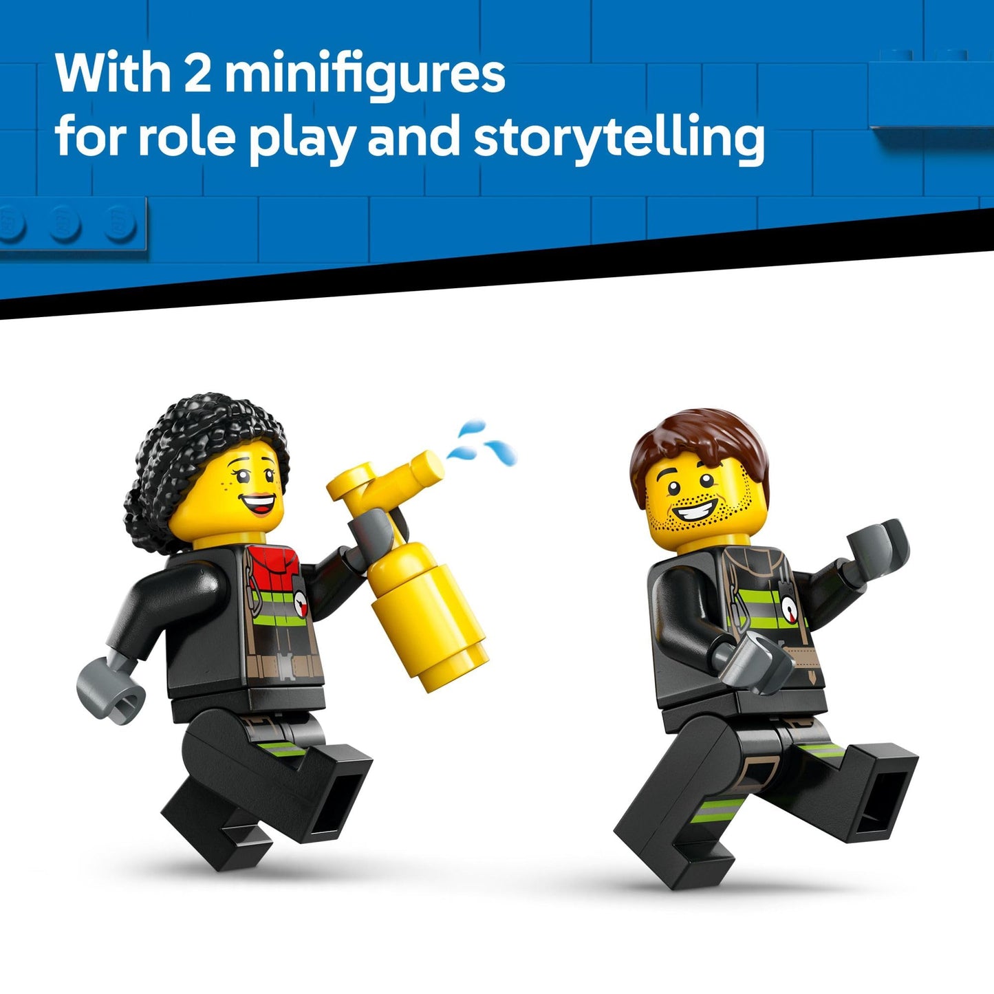 LEGO City Fire Ladder Truck Toddler Toy - Fire Truck Toy with 2 Firefighter Minifigures, Digital Guide for Boys and Girls, Ages 4+ - Learning, Educational Toy for Preschool - 60463 🍁 All In One Marketplace Canada