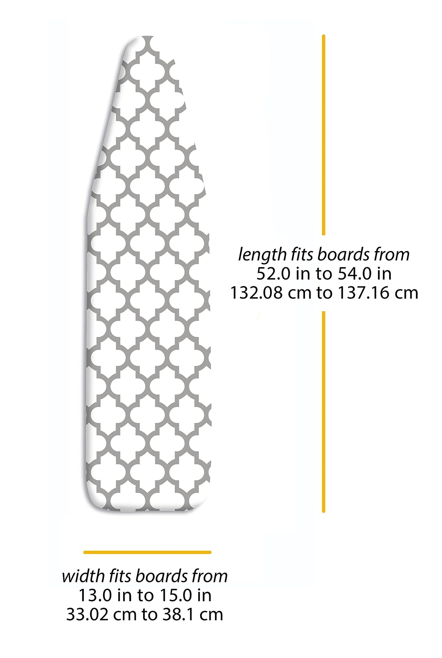 Whitmor Deluxe Ironing Board Cover and Pad (Ironing board not included) - Medallion Grey ๐ All In One Marketplace Canada