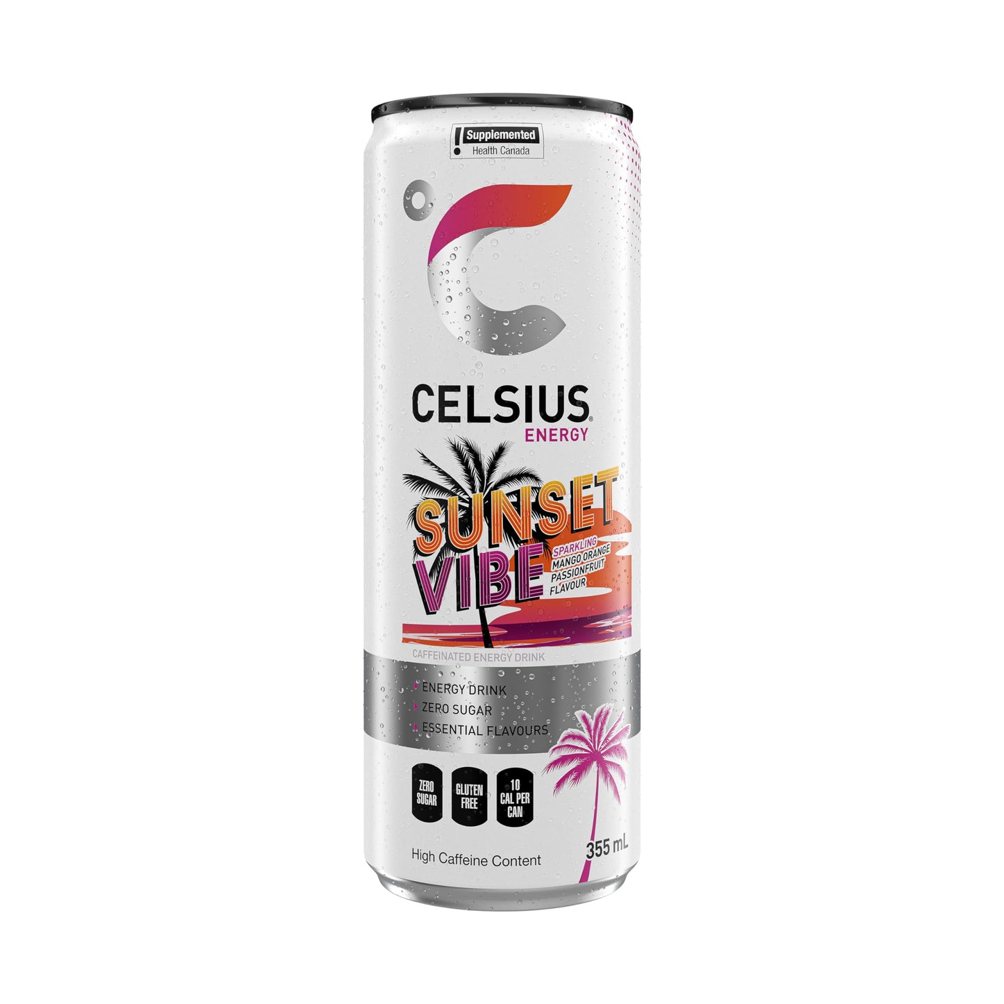CELSIUS Sparkling Sunset Vibe, Zero Sugar Energy Drink, 355ml (Pack of 12) š All In One Marketplace Canada
