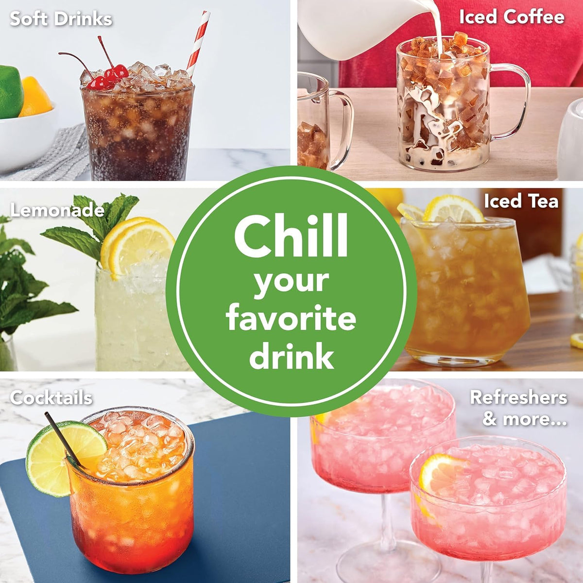 Tovolo Mini Ice Cylinder- Squeeze & Release- Set of 2, 1000422 π All In One Marketplace Canada