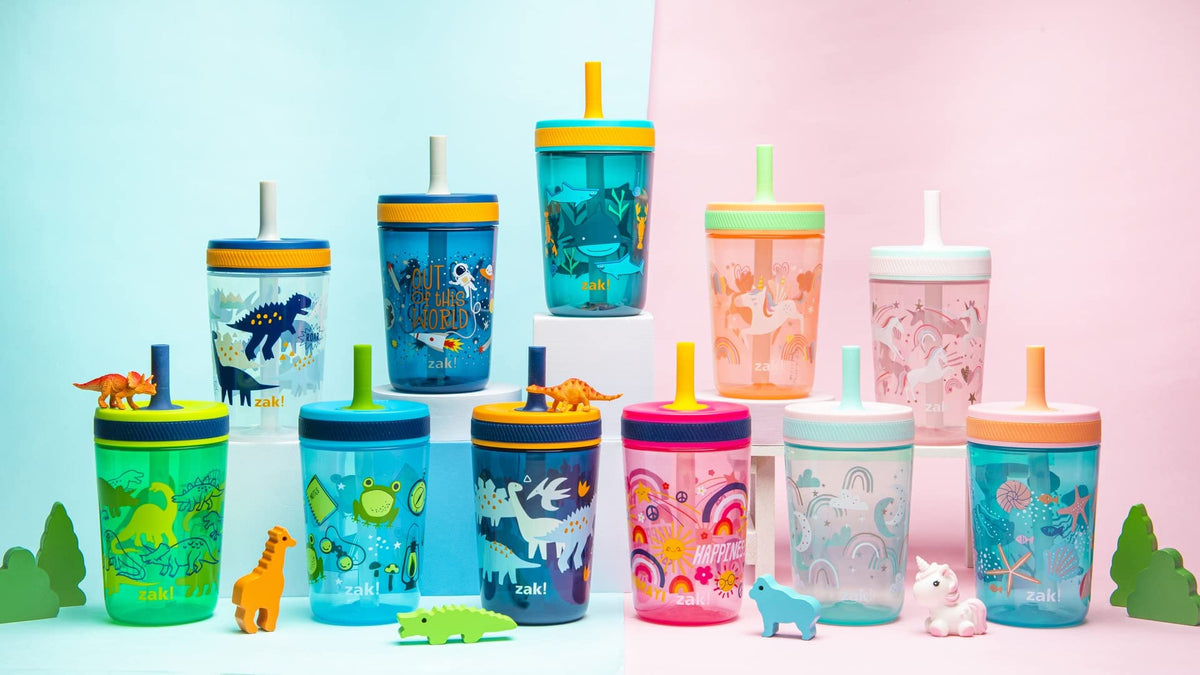 Zak Designs Underwater Kelso 15oz Leak-Proof Toddler Straw Cups, 2-Pack ๐ All In One Marketplace Canada