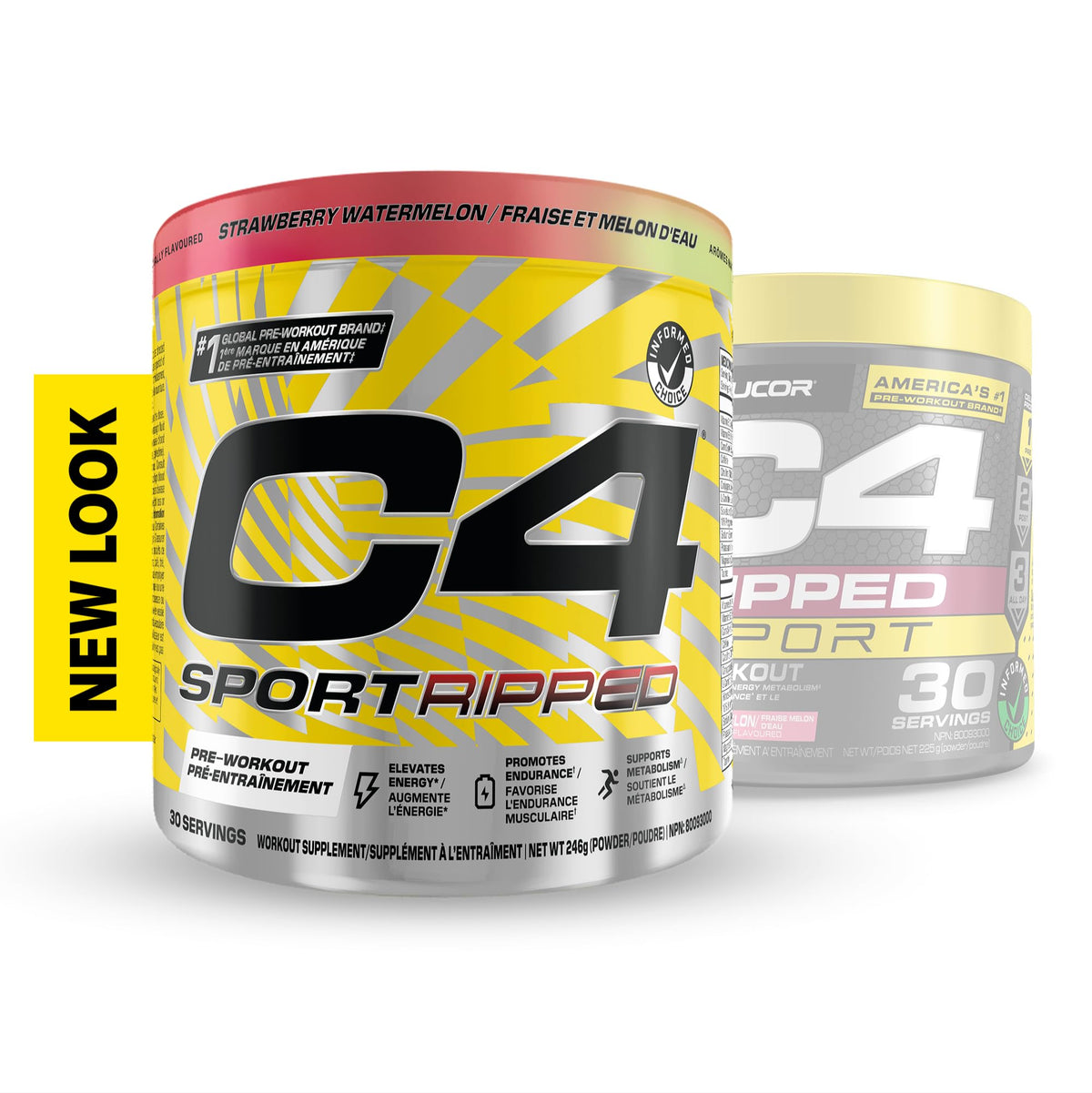 Cellucor C4 Ripped Thermogenic Pre Workout Powder - Informed-Choice Certified Preworkout Energy & Fat Metabolism - Strawberry Watermelon, 30 Servings ๐ All In One Marketplace Canada